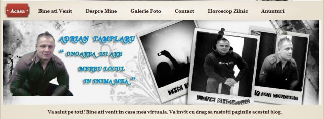 interlopul adrian tâmplaru are blog personal pe internet. află detalii incredibile!
