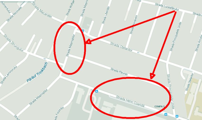 Trafic reconfigurat pe străzile Henri Coandă, Mașiniștilor și Dragalina. VEZI SCHIMBĂRILE! masinistilor