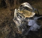 video foto tragedie pe dn14. un tânăr din sibiu a ars de viu și a murit carbonizat!