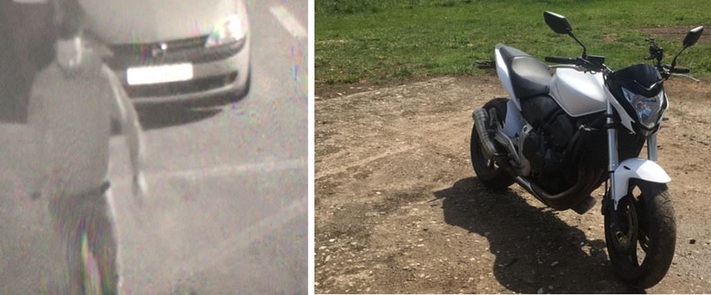 video foto motocicletă de 5.000 de euro furată dintr-o curte la sibiu