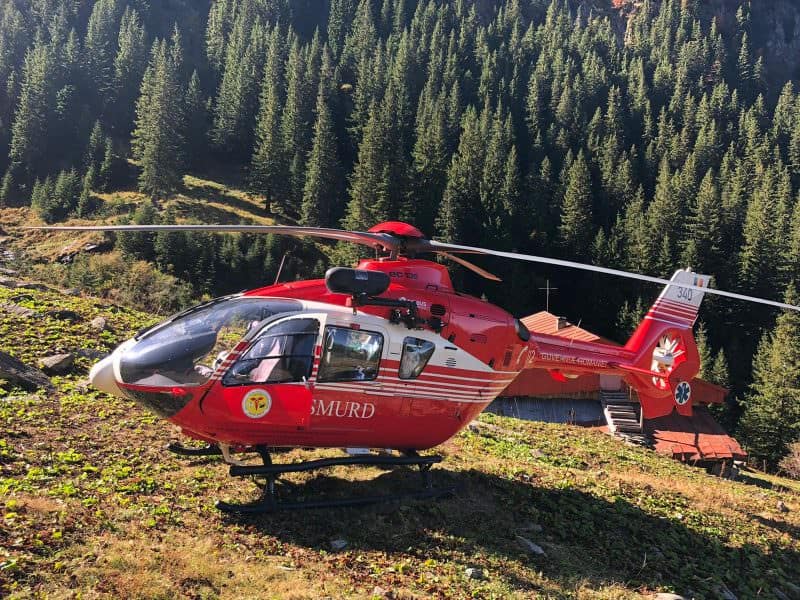 muncitor forestier rănit grav în păltiniș - a fost solicitat elicopterul smurd