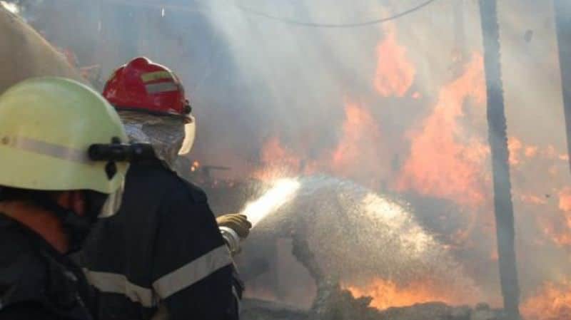 șură incendiată de niște copii care s-au jucat cu focul
