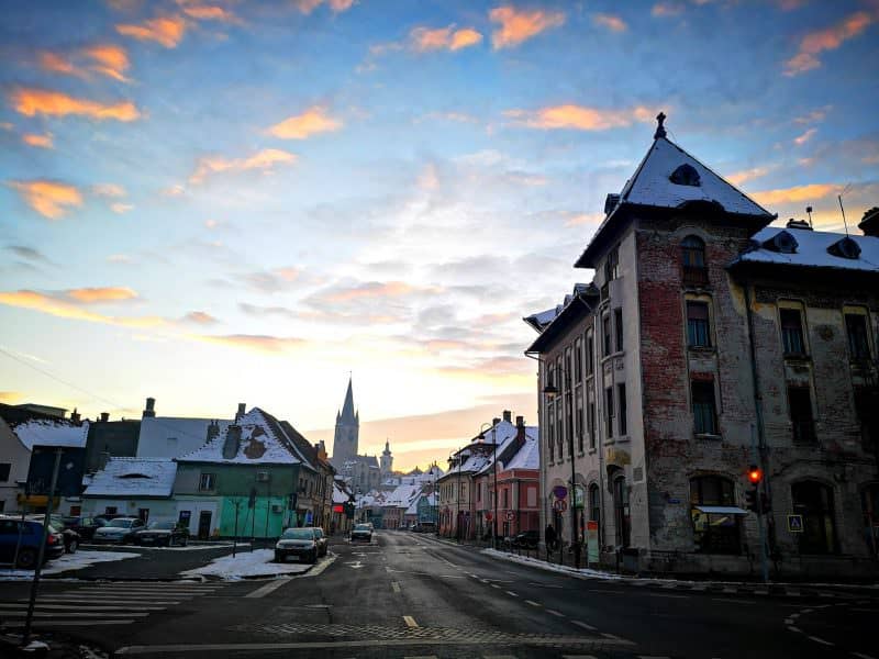 foto - dimineață frumoasă la sibiu după trei zile geroase