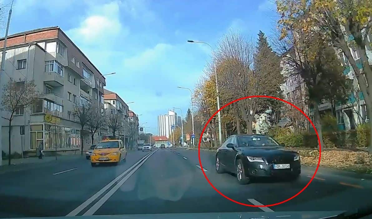 video – imagini halucinante pe milea la sibiu – un audi depășește cu nonșalanță pe contrasens