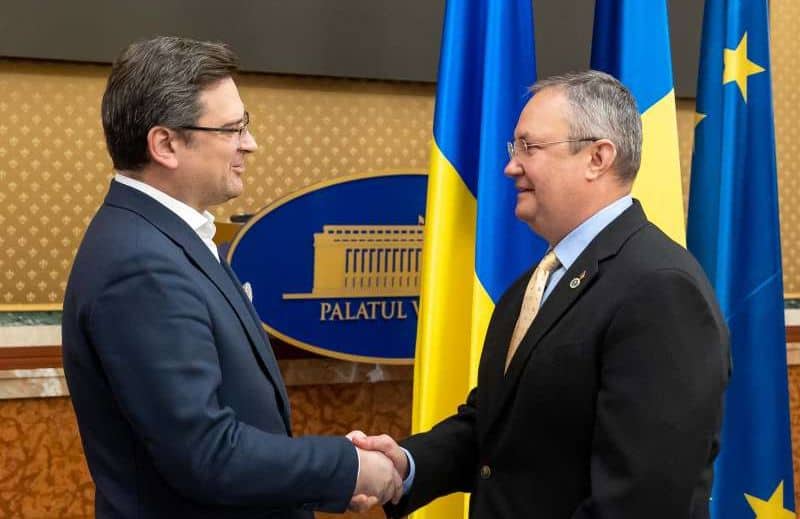 premierul ciucă s-a întâlnit cu ministrul ucrainean al afacerilor externe - au discutat despre situația militară din regiune