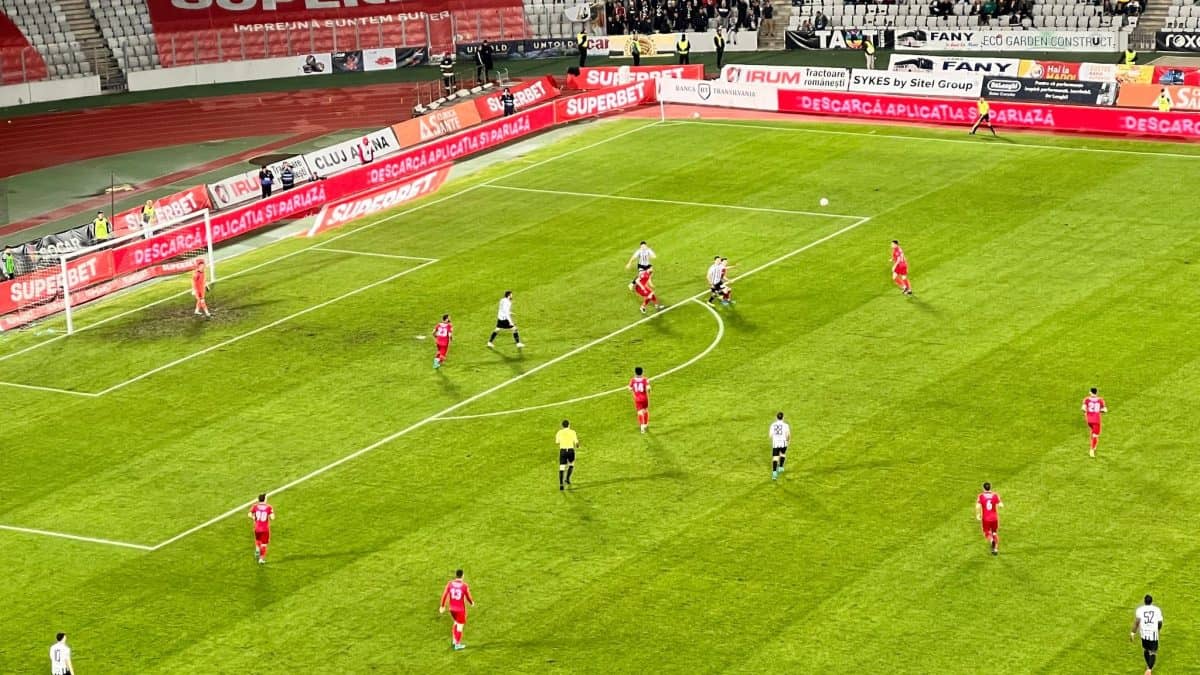 video demonstrație de forță pe cluj arena - fc hermannstadt a bătut-o pe u cluj si e la un pas de promovare