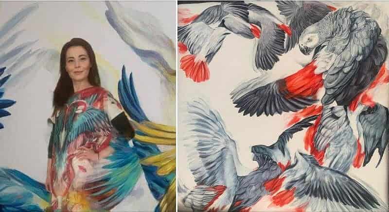 expoziția care iese din tiparele banalității – tablouri cu papagali expuse de artistul sibian alexandru cînean