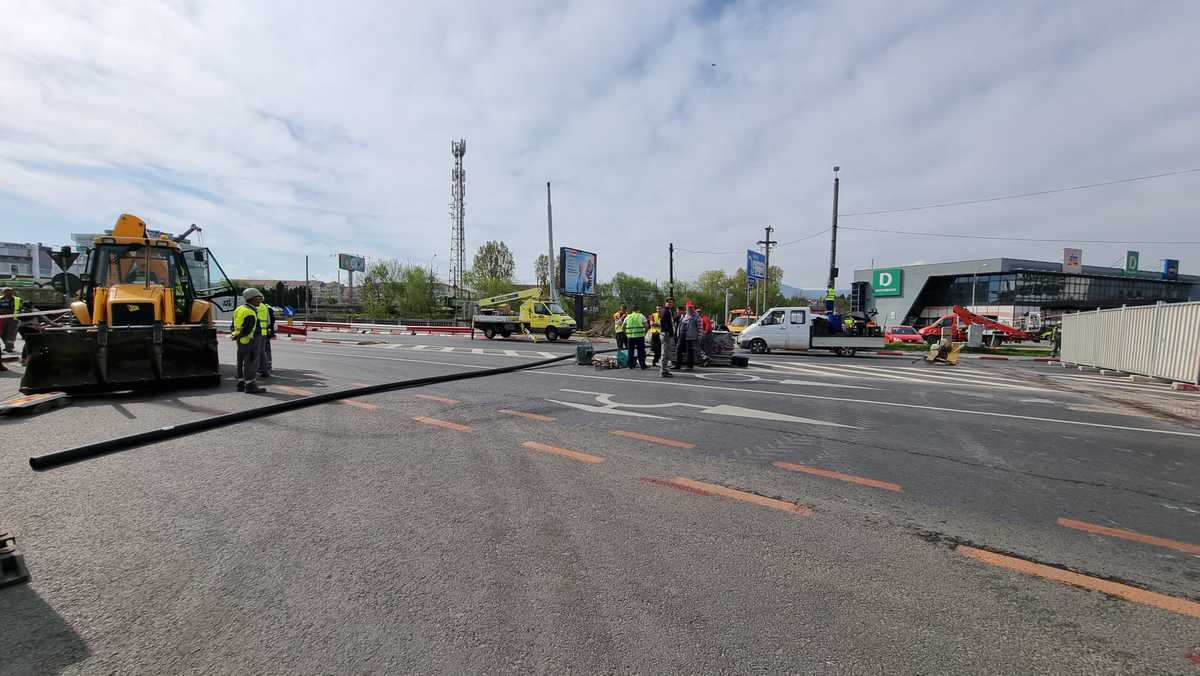 video foto s-a închis podul peste cibin de pe șoseaua alba iulia - haos pe străzile alăturate