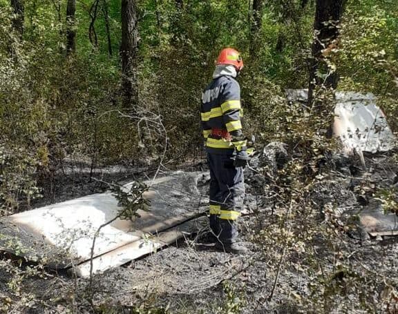 foto avion prăbușit la giurgiu – două persoane au murit