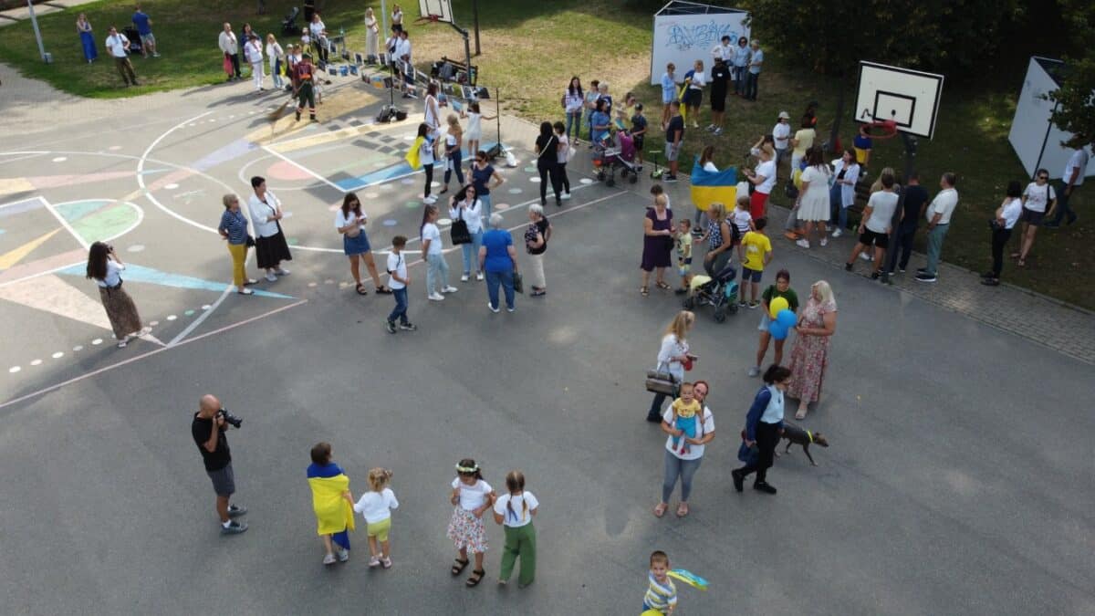 ziua independenței ucrainei sărbătorită la sibiu - video foto