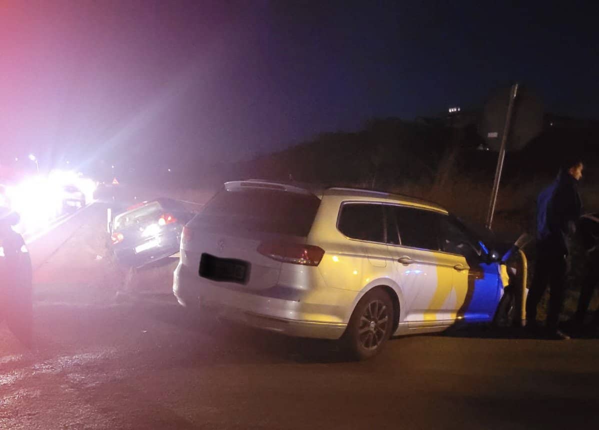 foto: accident la ieșire din sibiu spre mediaș - o persoană rănită