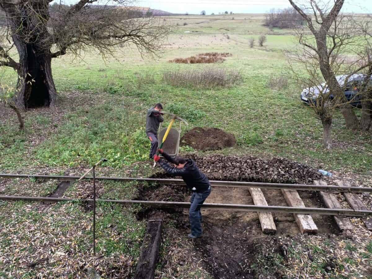 mocănița se pregătește pentru un nou sezon - se fac lucrări de întreținere