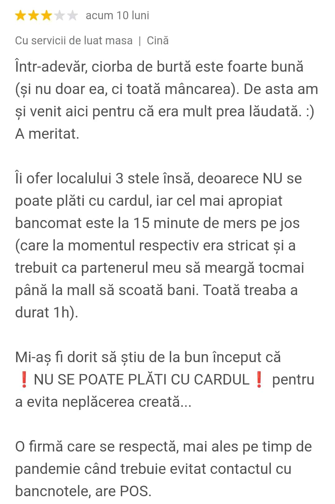 adevăratul top al restaurantelor din sibiu - unul are aproape notă maximă, iar cel mai de fițe dezamăgește: ”groaznic, groaznic, groaznic!”