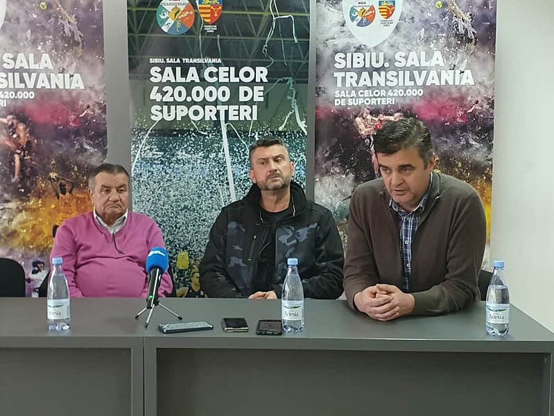conferința de presa la csu sibiu după evenimentele din timpului meciului cu u cluj