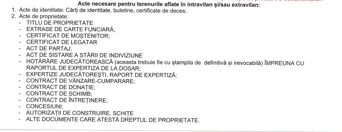 a început campania de colectare de acte pentru înregistrarea gratuită în cadastru la șelimbăr
