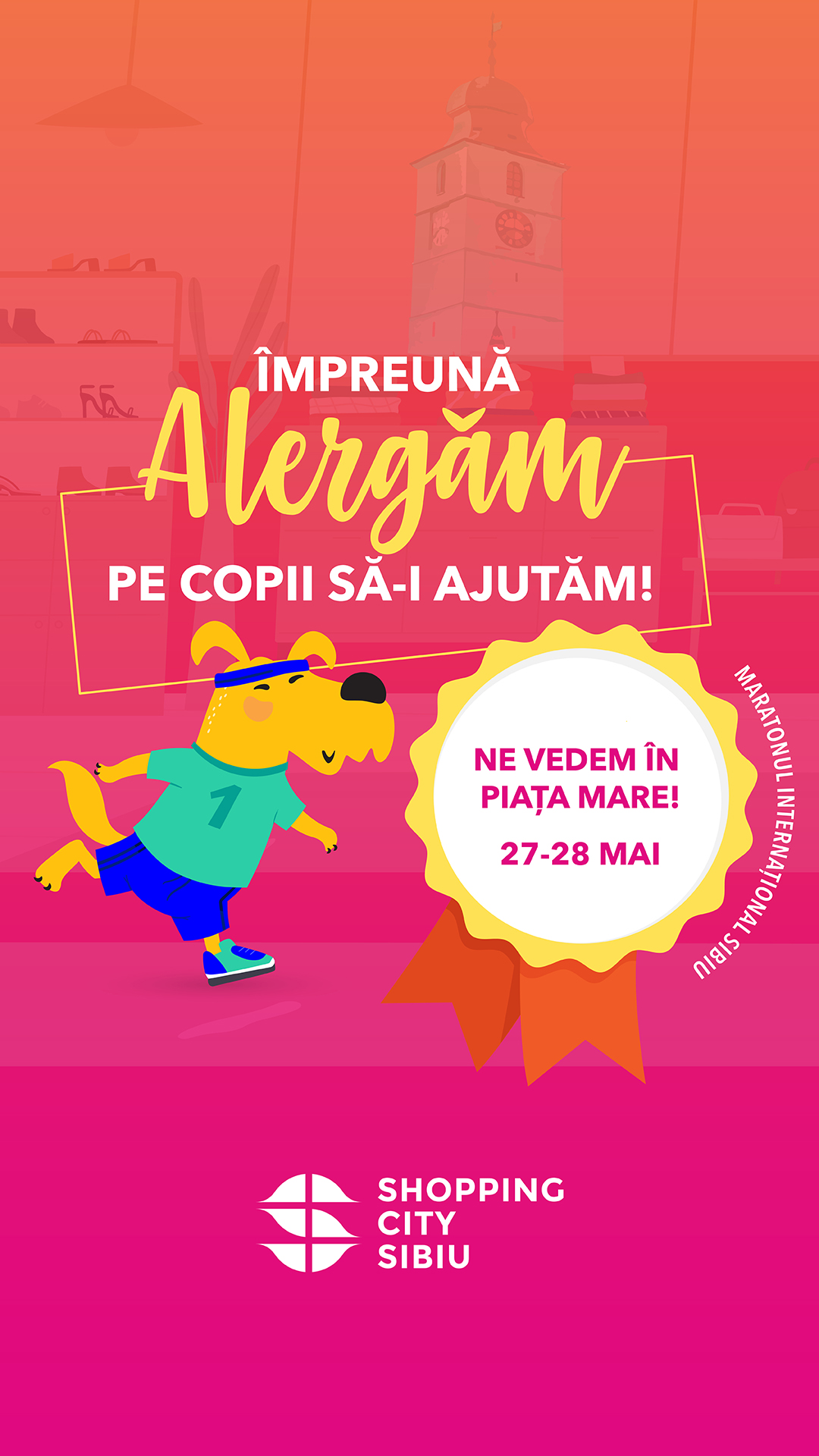 shopping city sibiu alături de maratonul internațional sibiu