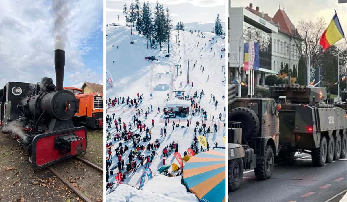 evenimentele din minivacanța, la sibiu. start sezonului de schi la păltiniș, spectacol și paradă de 1 decembrie, meci de baschet și plimbări cu mocănița
