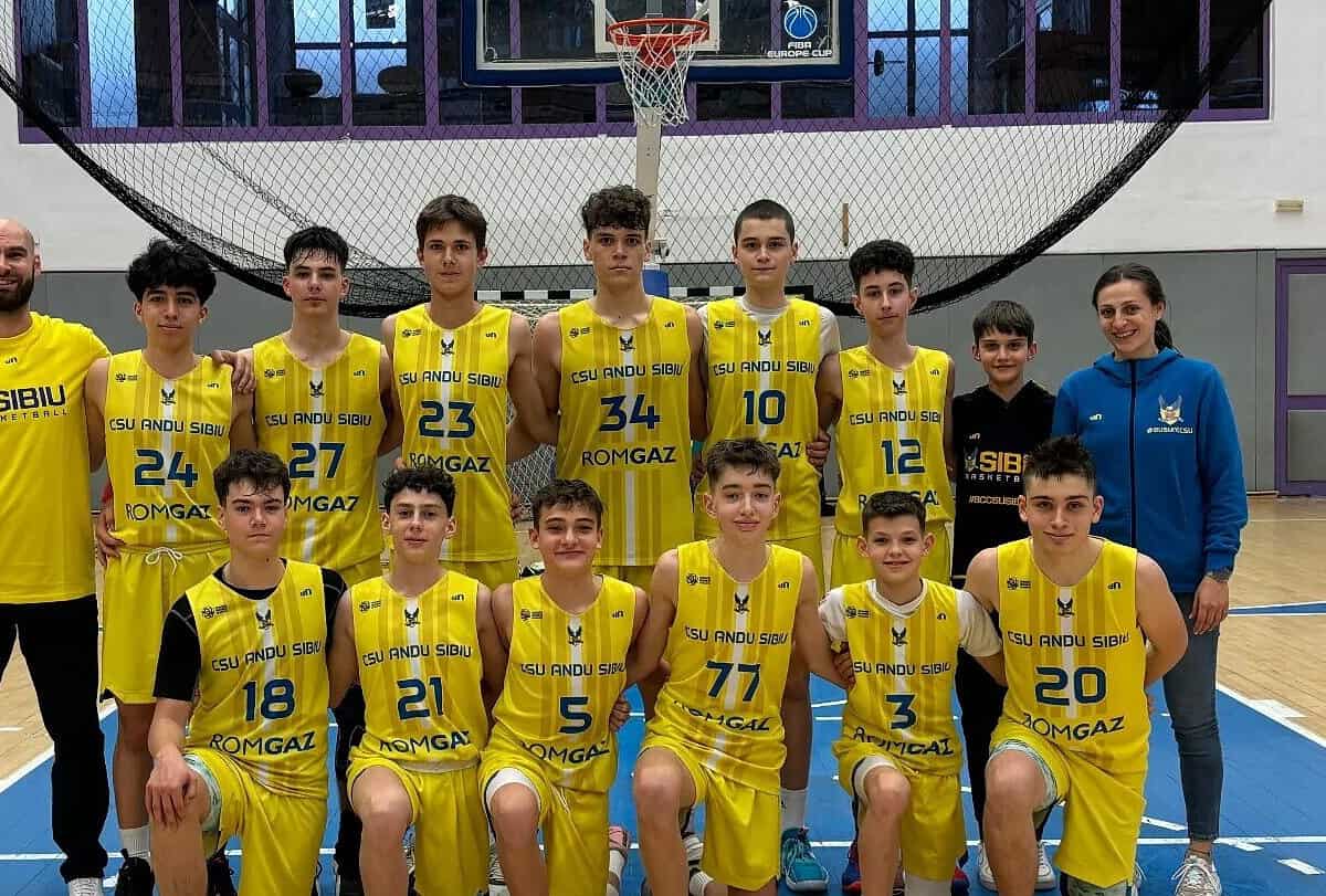 baschetbaliștii de la csu andu sibiu, vicecampioni naționali la under 14. au pierdut finala la un punct cu u cluj