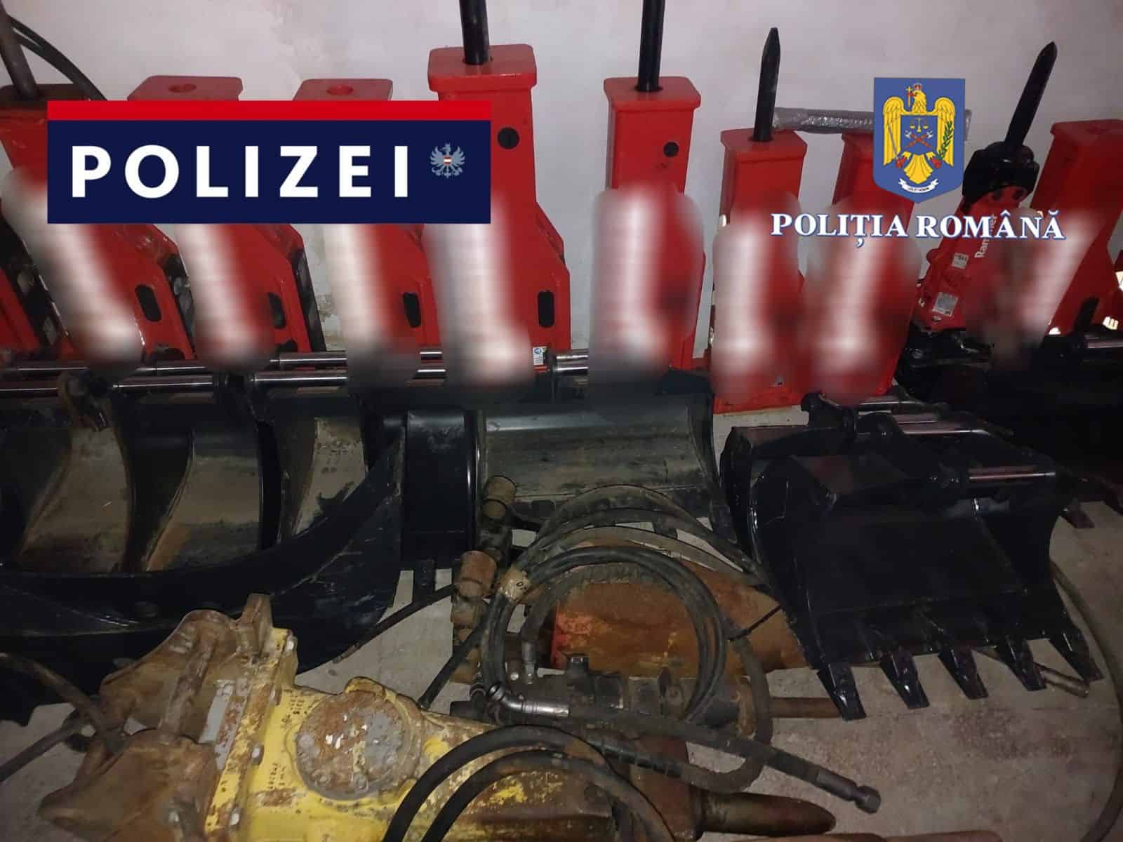 percheziții la mediaș. vizați hoți de utilaje de construcții de pe șantiere din austria (video foto)
