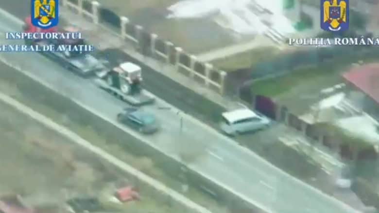 șofer teribilist, urmărit din elicopter. a primit o amendă usturătoare