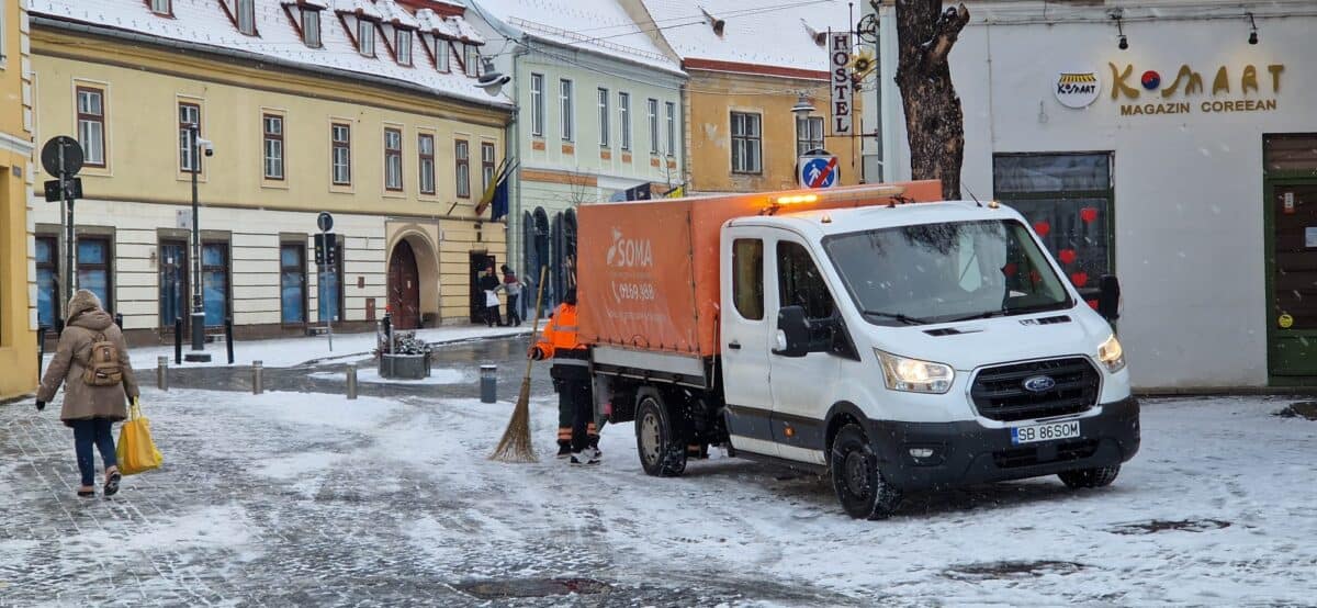 soma explicații despre cum s-a făcut deszăpezirea în sibiu. ”am pus accent pe arterele principale și drumurile în pantă” (foto)