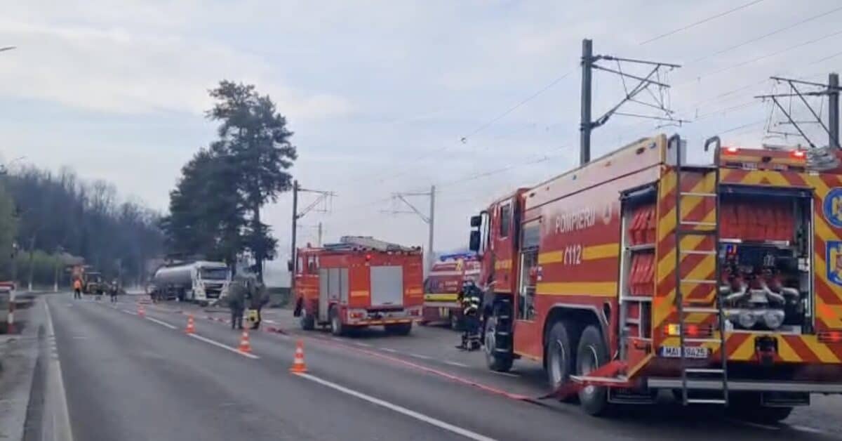 alertă pe valea prahovei. populație evacuată după scurgeri de acid sulfuric dintr-o cisternă (video)