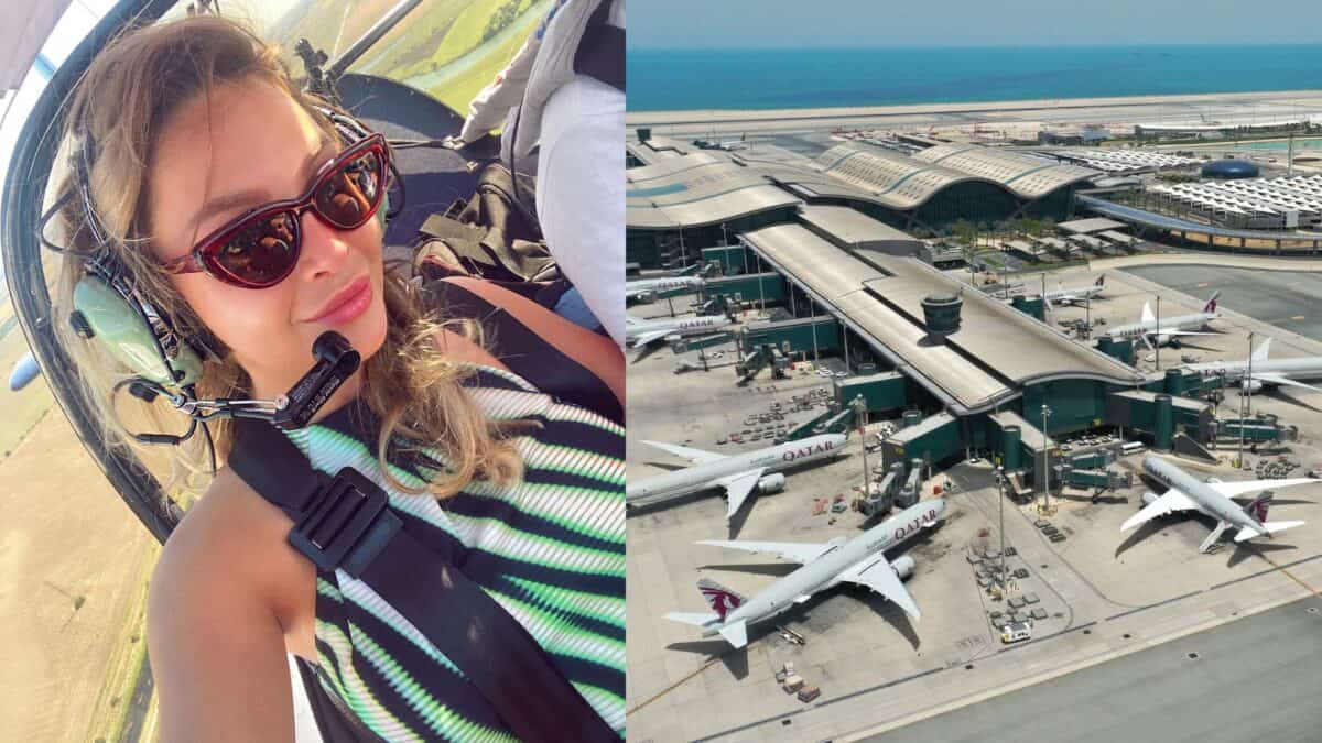 carieră de succes pentru o tânără din sibiu, la doha. irene ”veghează” cerul celui mai mare aeroport din qatar (foto)
